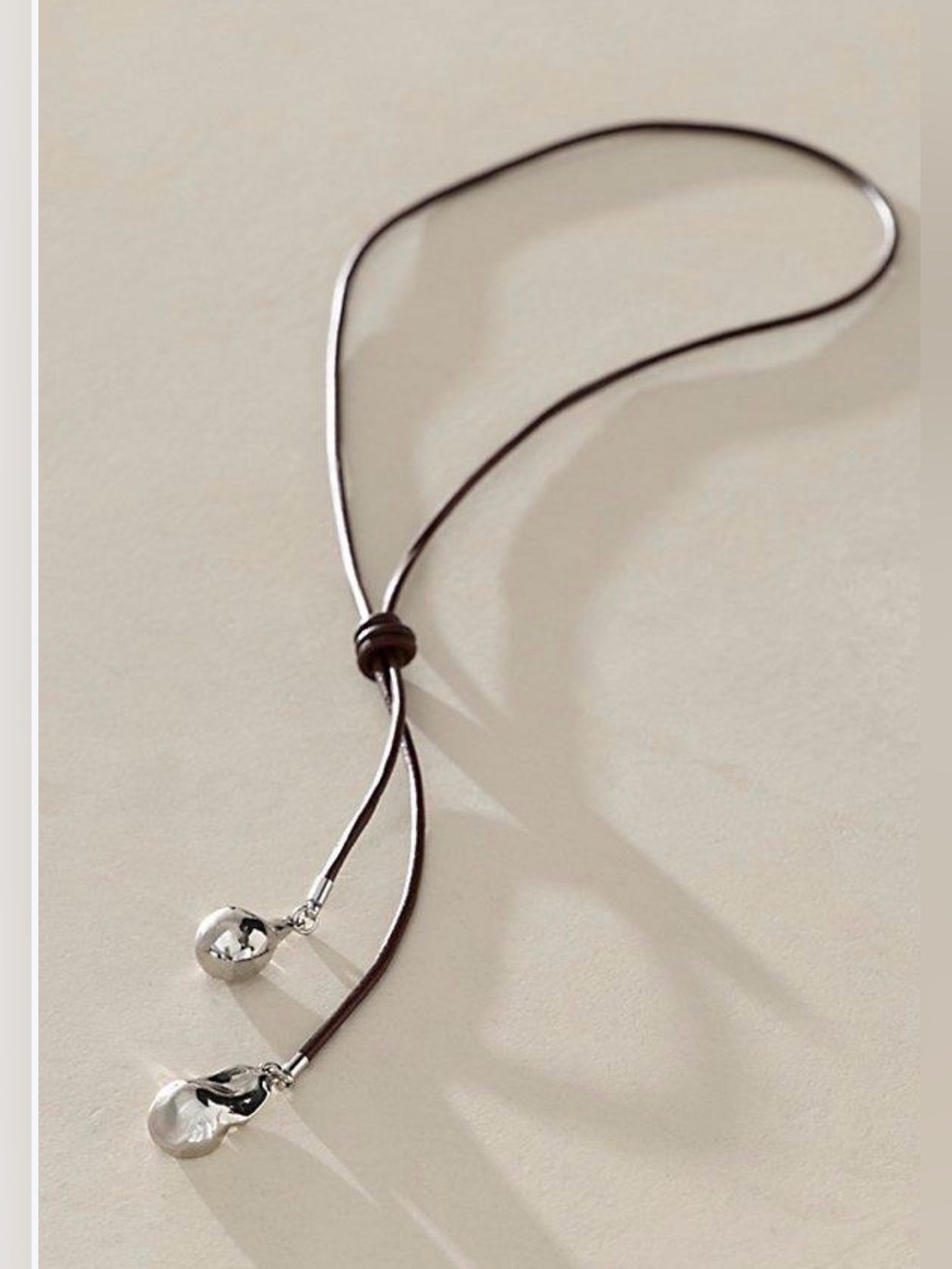 NWT Free People Laken Corded Lariat Necklace